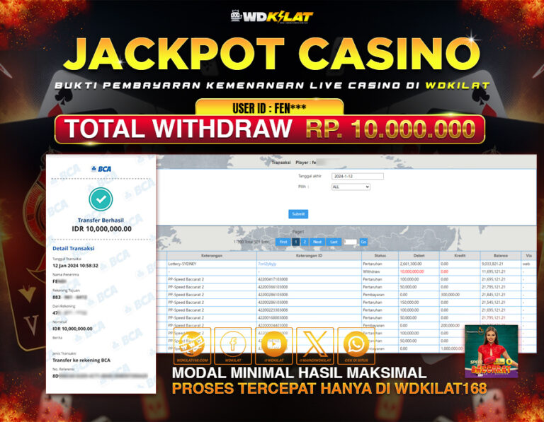 WDKILAT Pembayaran Live Casino PP-Speed Baccarat 2 (2024-01-12 08:35:45)
